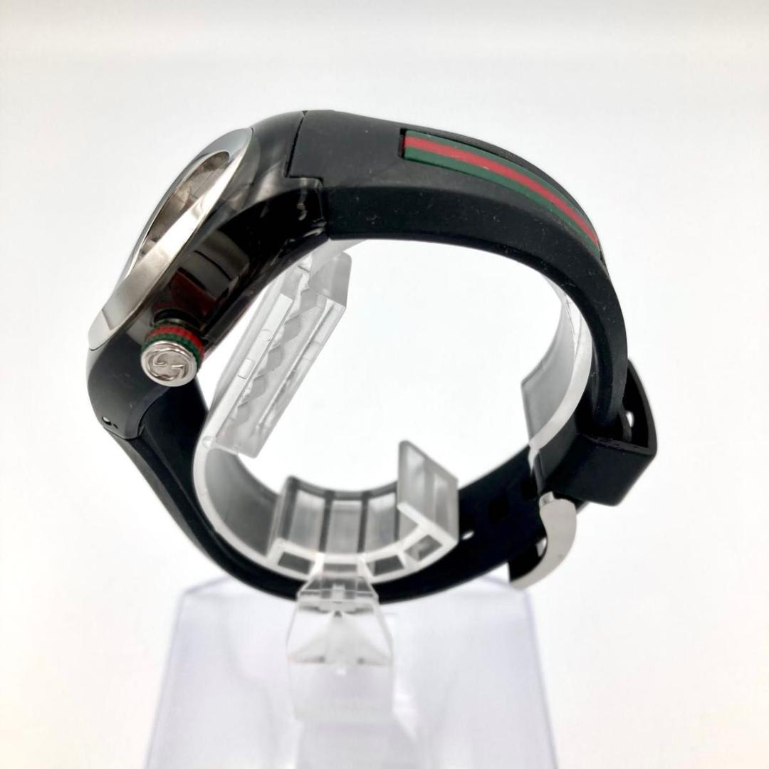 稼働 GUCCI シンク 137.3 ラバーバンド 腕時計 シェリーライン