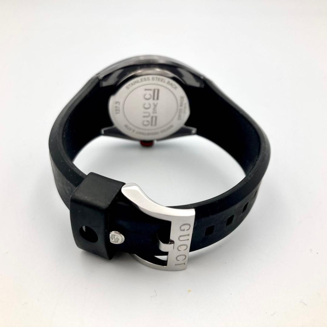 稼働 GUCCI シンク 137.3 ラバーバンド 腕時計 シェリーライン