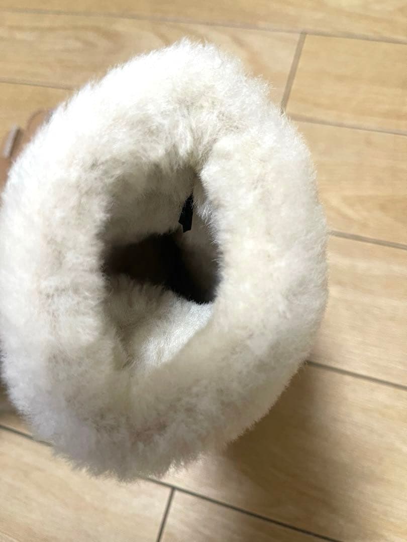 UGG アグ 手袋 カフグローブ シープスキン　ベージュ　ファー　ベージュ　S