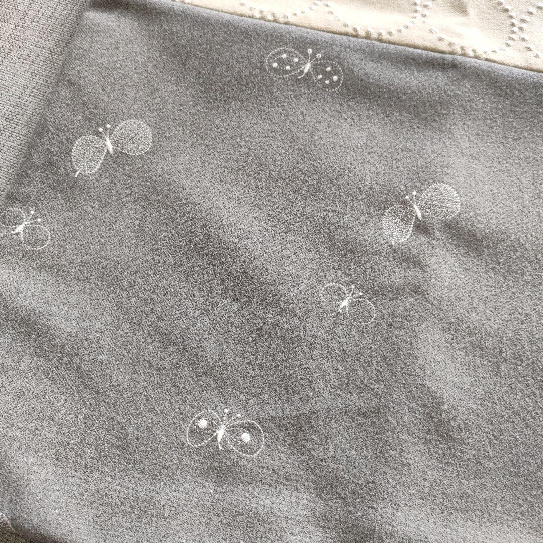 ミナペルホネン クッションカバー グレー/ホワイト