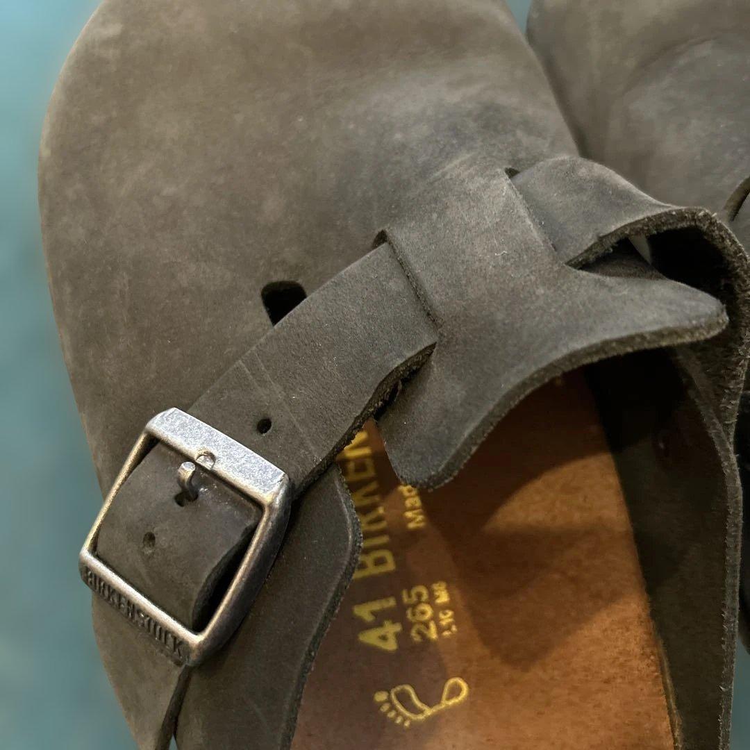BIRKENSTOCK ダークグレー ボストン サンダル 41