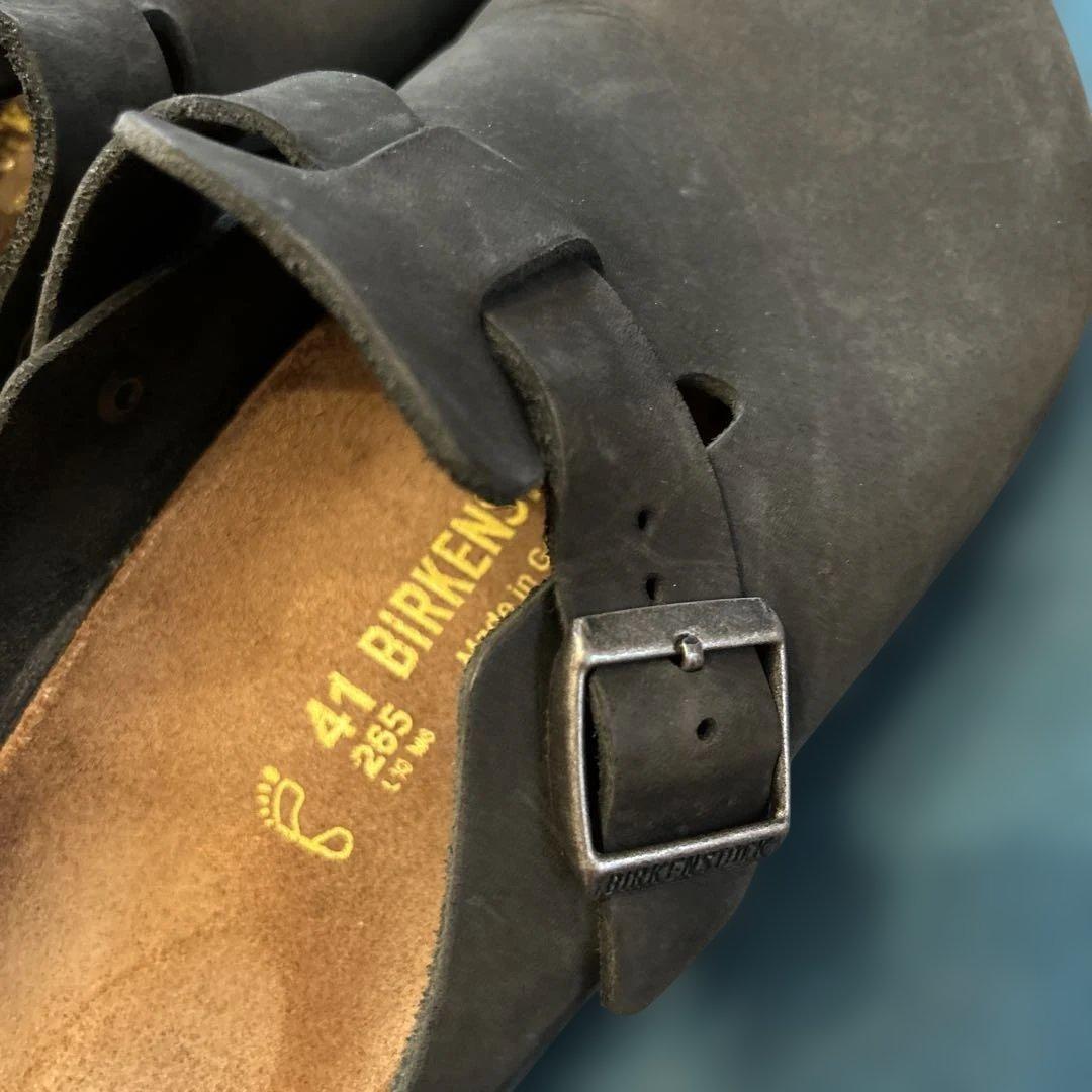 BIRKENSTOCK ダークグレー ボストン サンダル 41