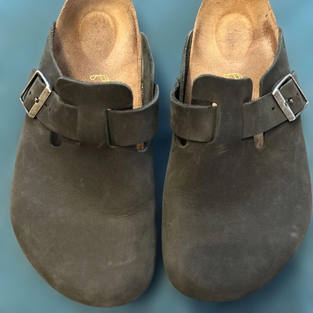 BIRKENSTOCK ダークグレー ボストン サンダル 41