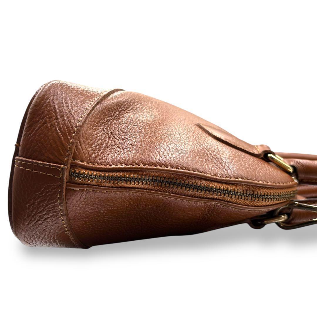 【美品】マルコビアンキーニ　2way ショルダーバッグ　バンド　ブラウン　レザー