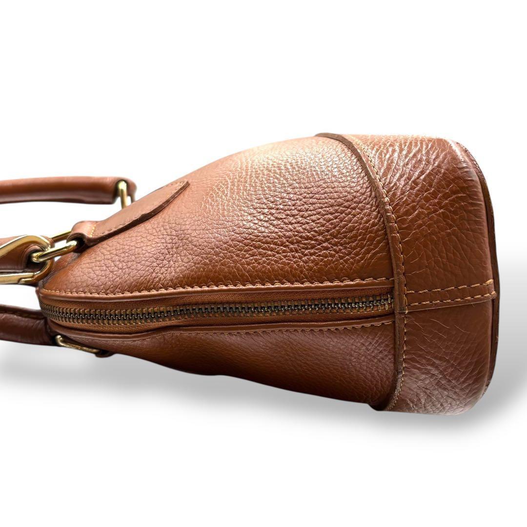 【美品】マルコビアンキーニ　2way ショルダーバッグ　バンド　ブラウン　レザー