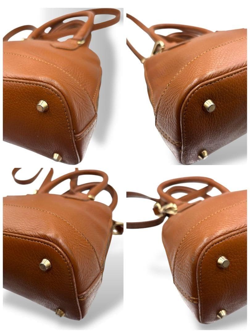 【美品】マルコビアンキーニ　2way ショルダーバッグ　バンド　ブラウン　レザー