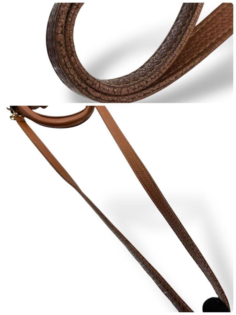 【美品】マルコビアンキーニ　2way ショルダーバッグ　バンド　ブラウン　レザー