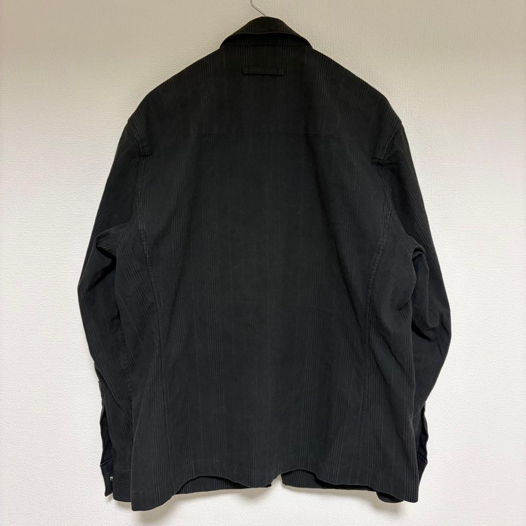 90s GAULTIER HOMME objet ストライプ シャツジャケット