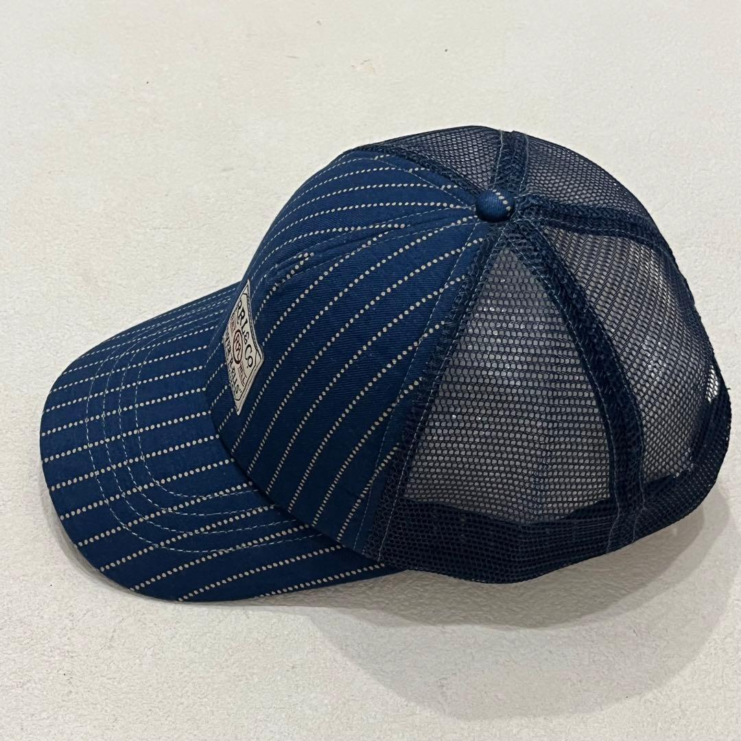 RRL 美品 濃紺 インディゴ ウォバッシュ トラッカー メッシュ キャップ