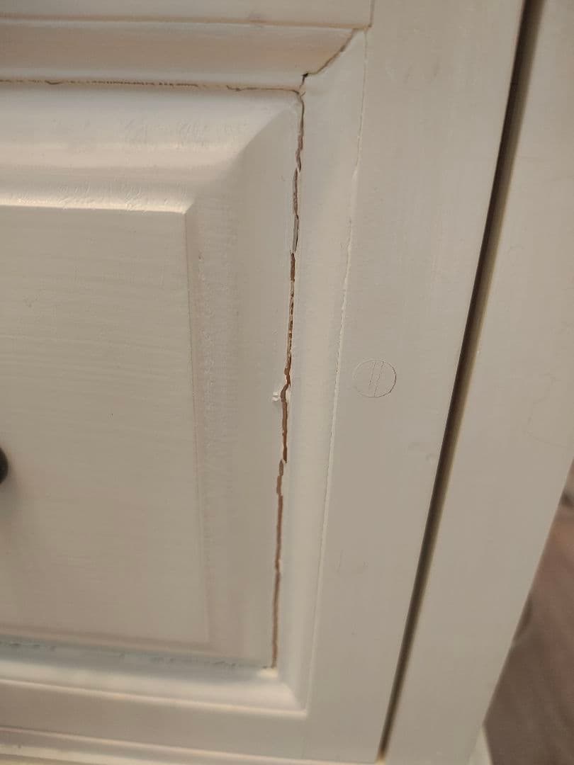 ホワイト家具 木製 テレビ台 ガラス扉付き　オーダーメイド　かわいい