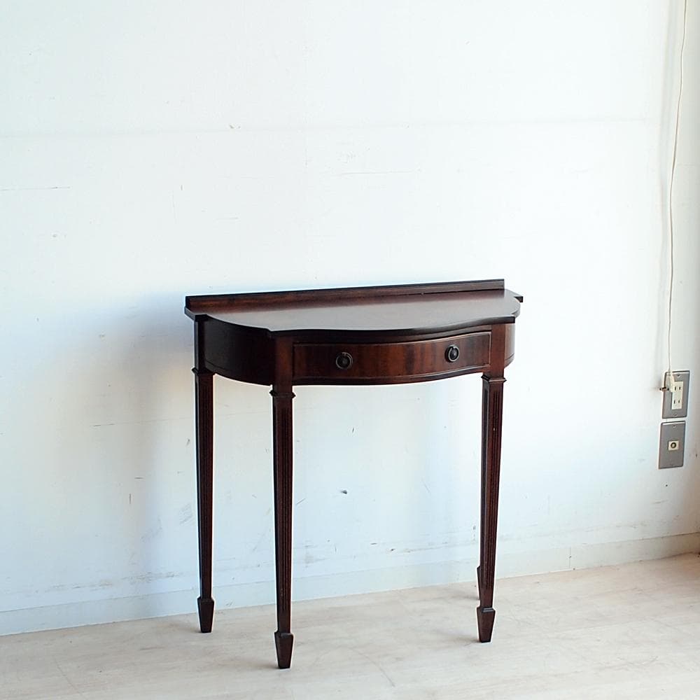 クラシカル マホガニー材 コンソールテーブル 細脚 アンティーク ZR24107