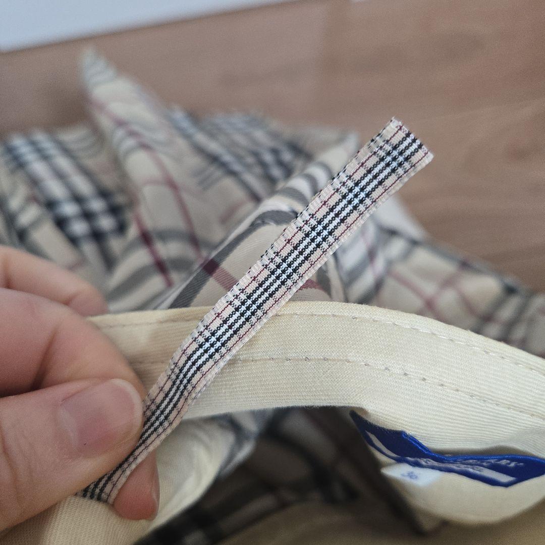 BURBERRY バーバリーブルーレーベル　チェック柄ミニスカート 36