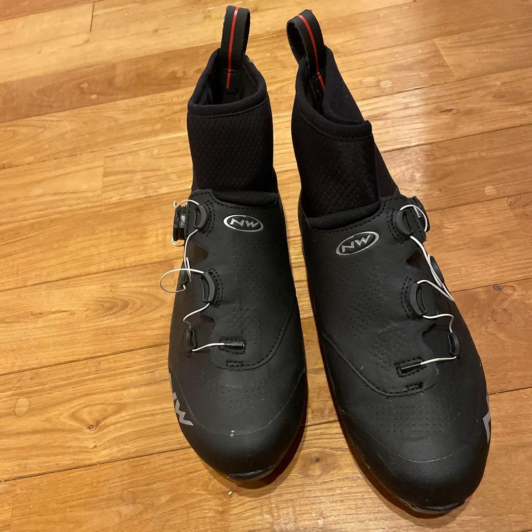 27cmノースウェイブ　ゴアテックス　SPDシューズ　ロードバイク　冬用