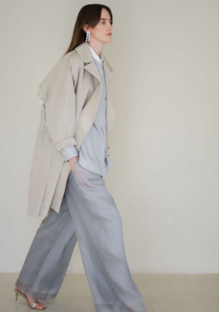 25SS ebure エブール マイクロタフタ ハーフコート