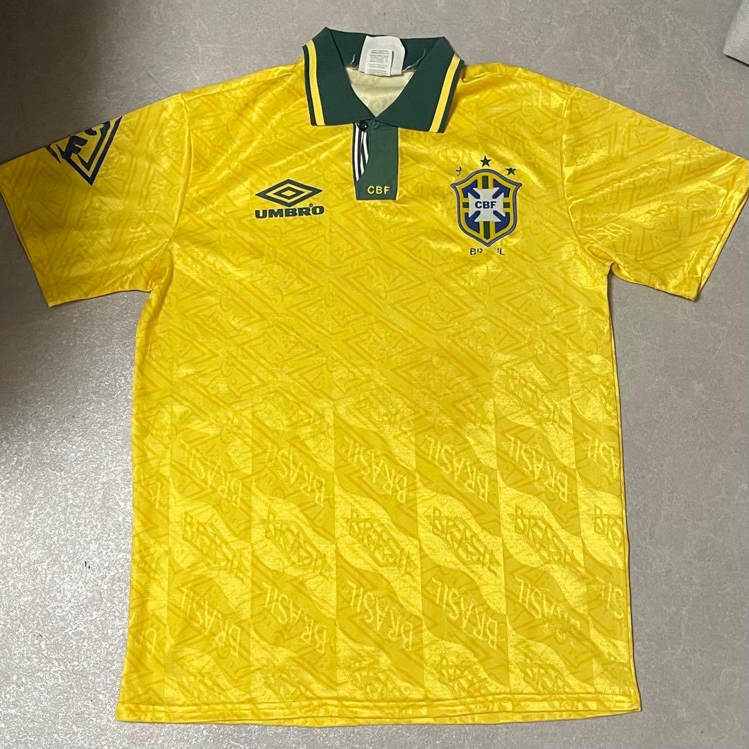 【希少】ブラジル代表 アンブロ 91年〜 Hユニフォーム Lサイズ