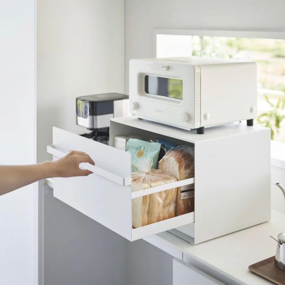 山崎実業　ブレッドケース　タワー　引き出し型2段