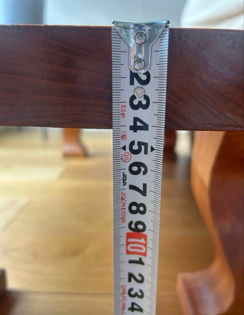 【しお様限定】一枚板けやき総欅造 ローテーブル座敷机昭和後期106✖︎63