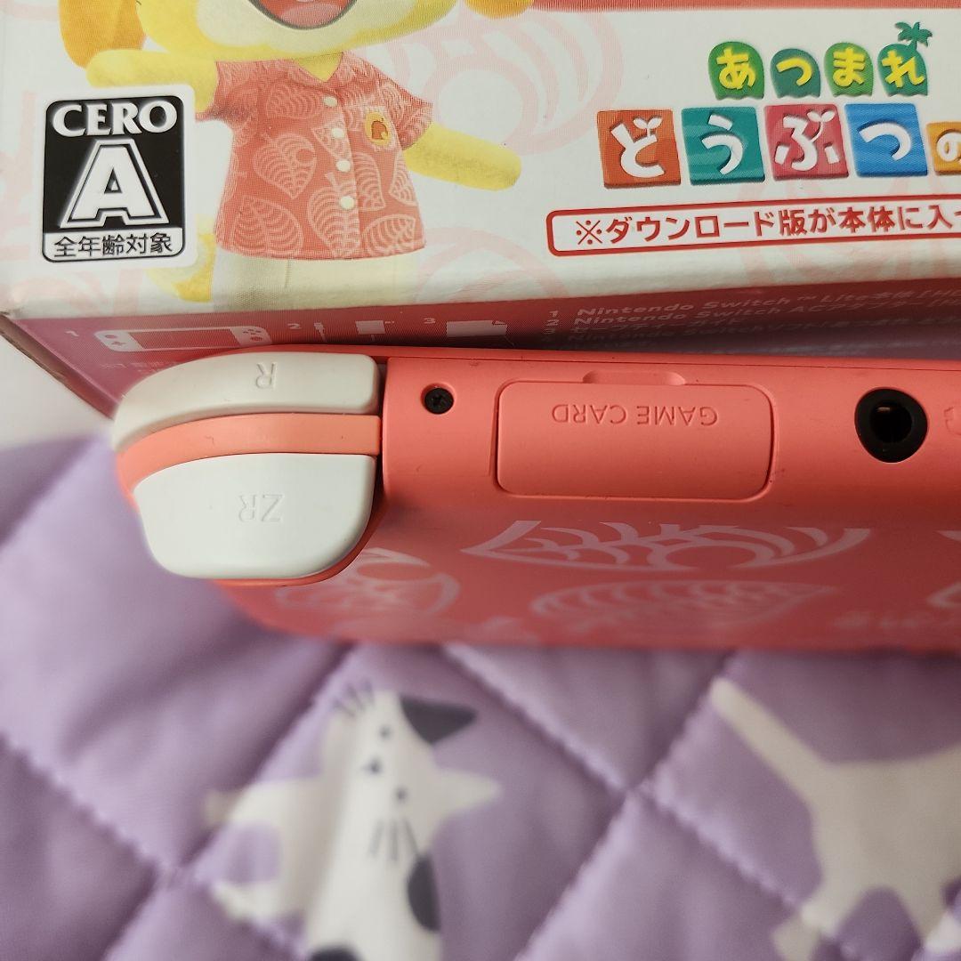ちゃんNintendoSwitchLite本体あつ森柄