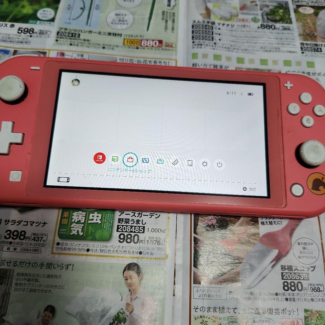 ちゃんNintendoSwitchLite本体あつ森柄