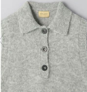 新品タグ付き ユナイテッドアローズ ベスト ニット レイヤード ウール グレー