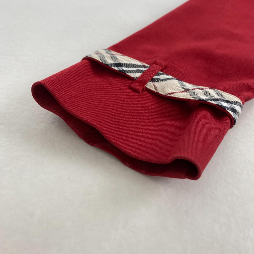 バーバリーロンドン　トレンチコート　クロップド丈　ベルト　S相当　ノバチェック