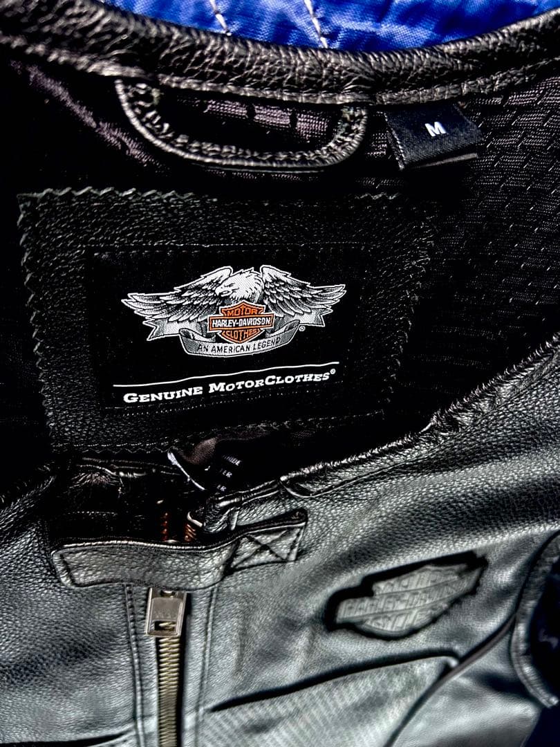 ハーレー　純正レザーベスト　Ｍ