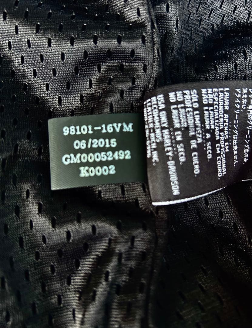 ハーレー　純正レザーベスト　Ｍ