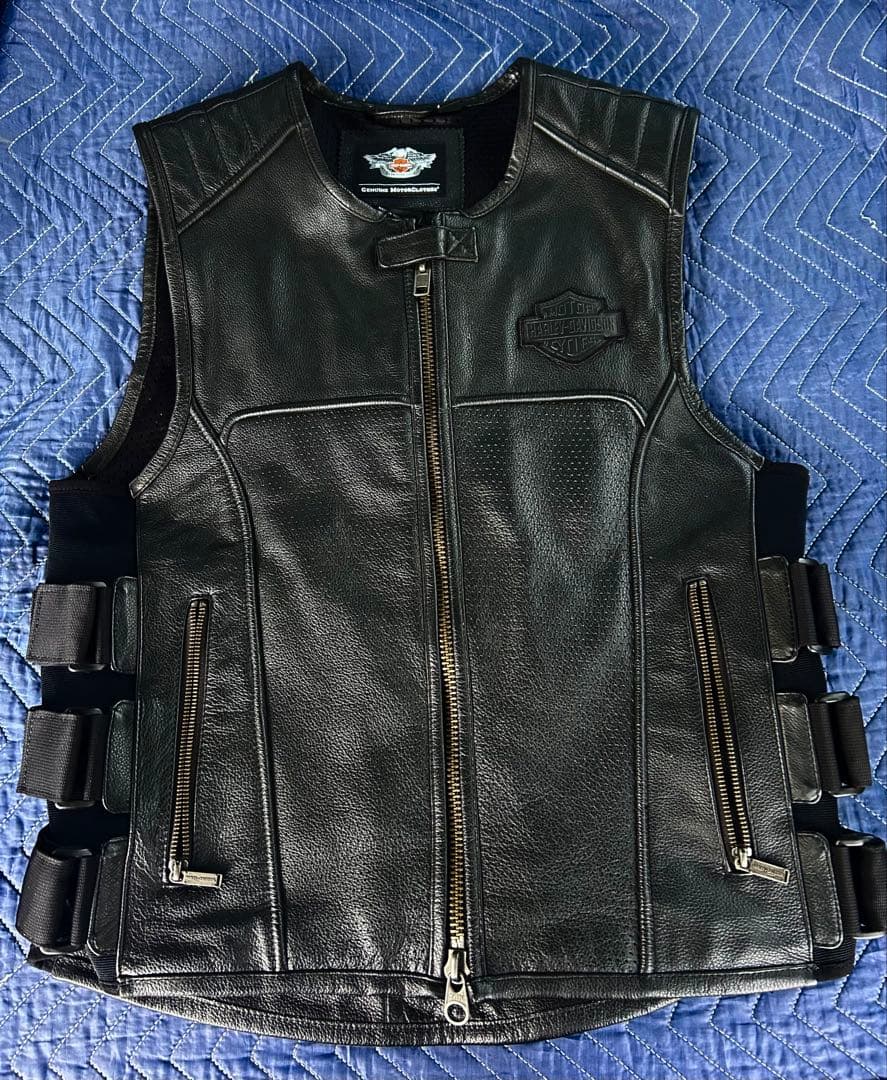 ハーレー　純正レザーベスト　Ｍ
