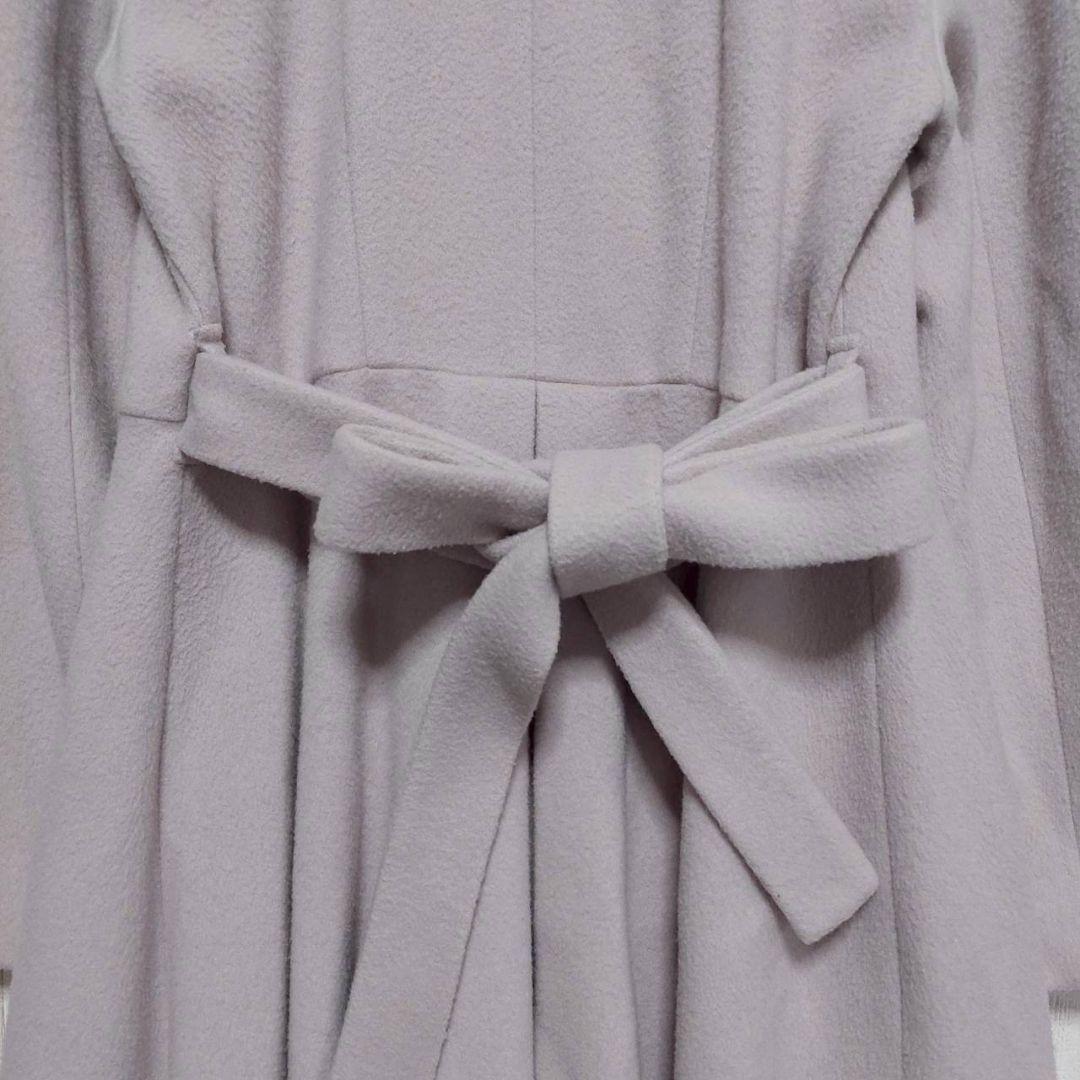 ジルバイジルスチュアート ロングコート M ピンク くすみ フォックスファー