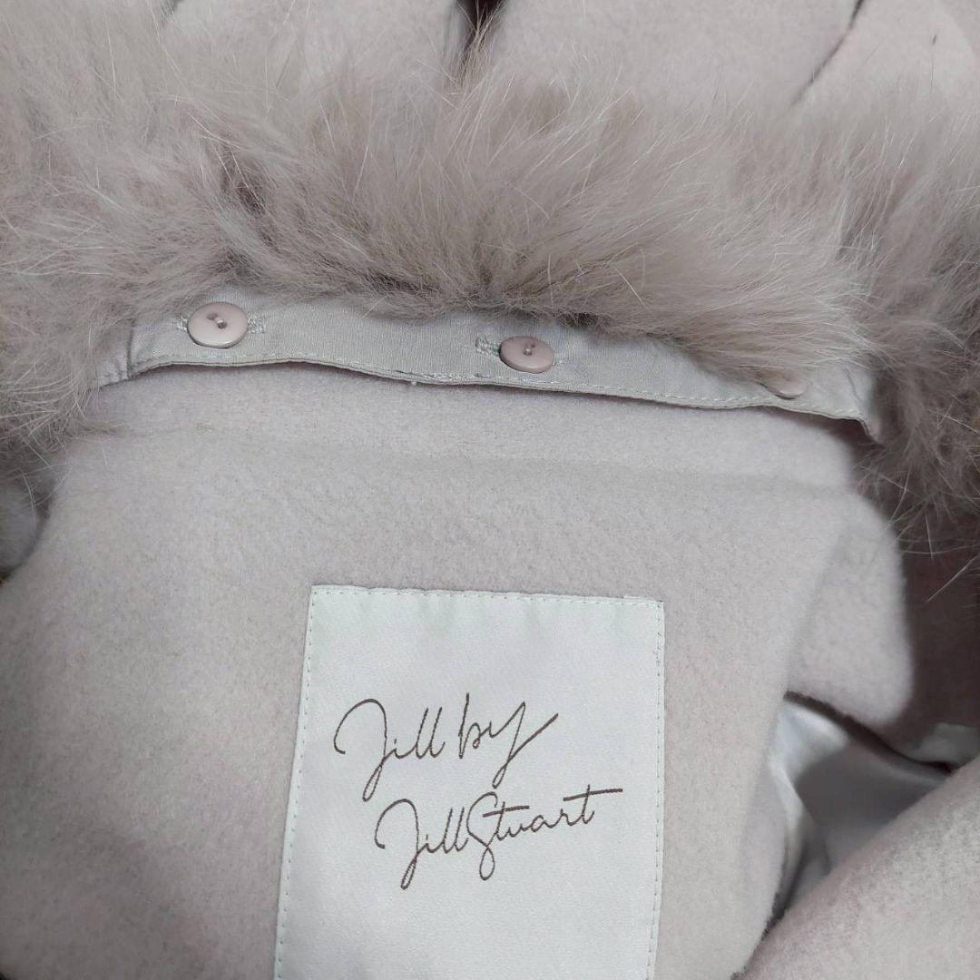 ジルバイジルスチュアート ロングコート M ピンク くすみ フォックスファー