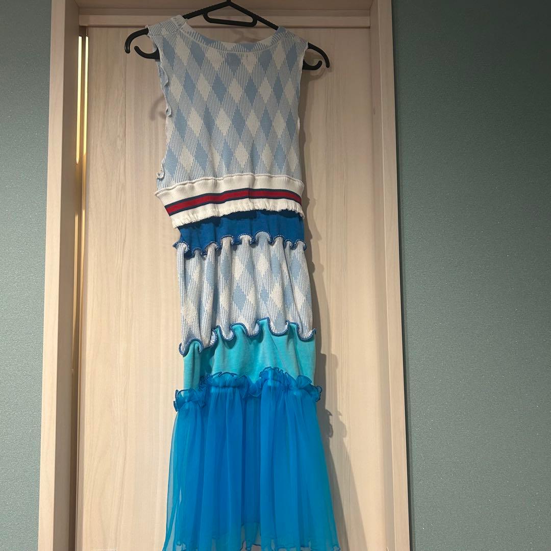 KOBINAIノースリーブチュニック ブルー