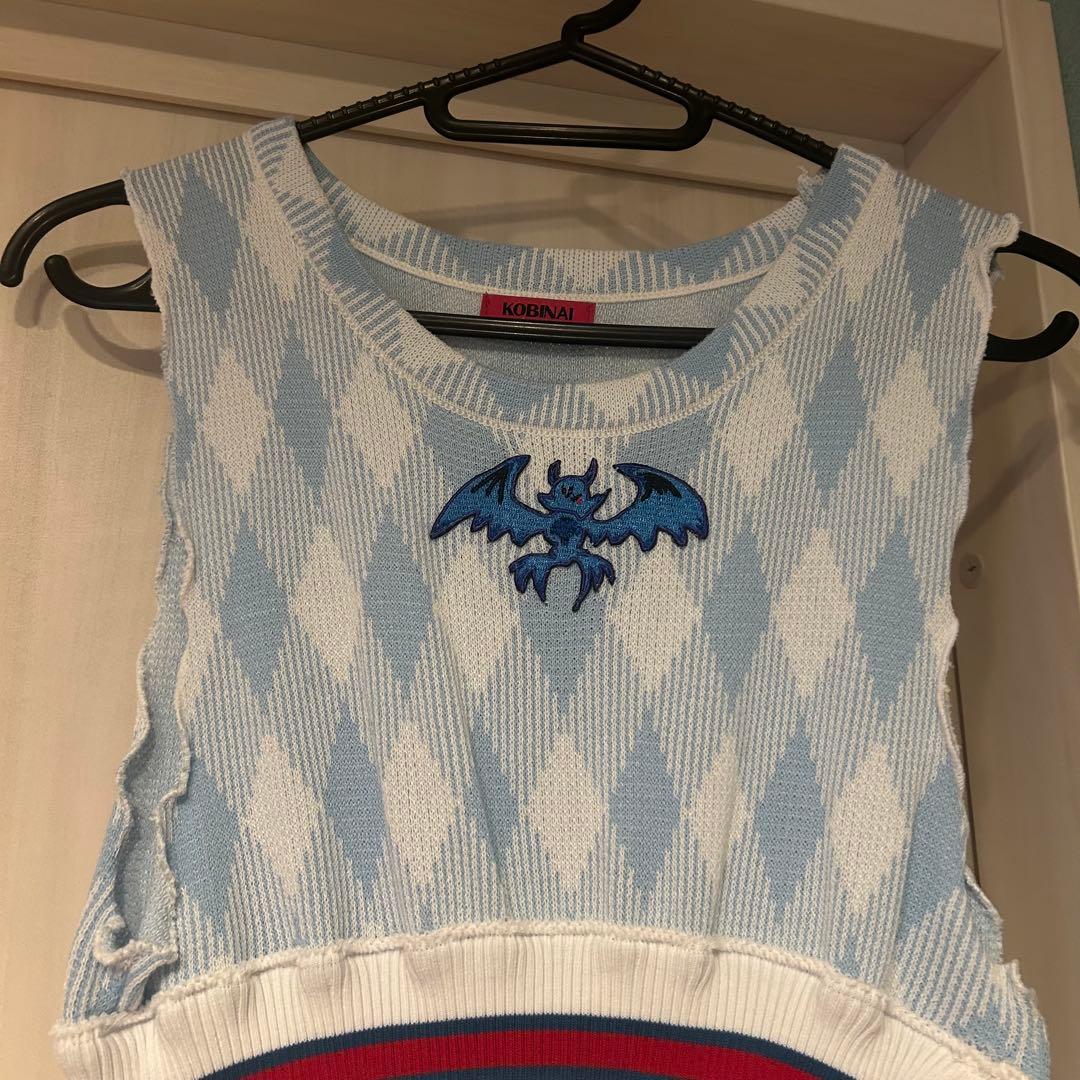 KOBINAIノースリーブチュニック ブルー