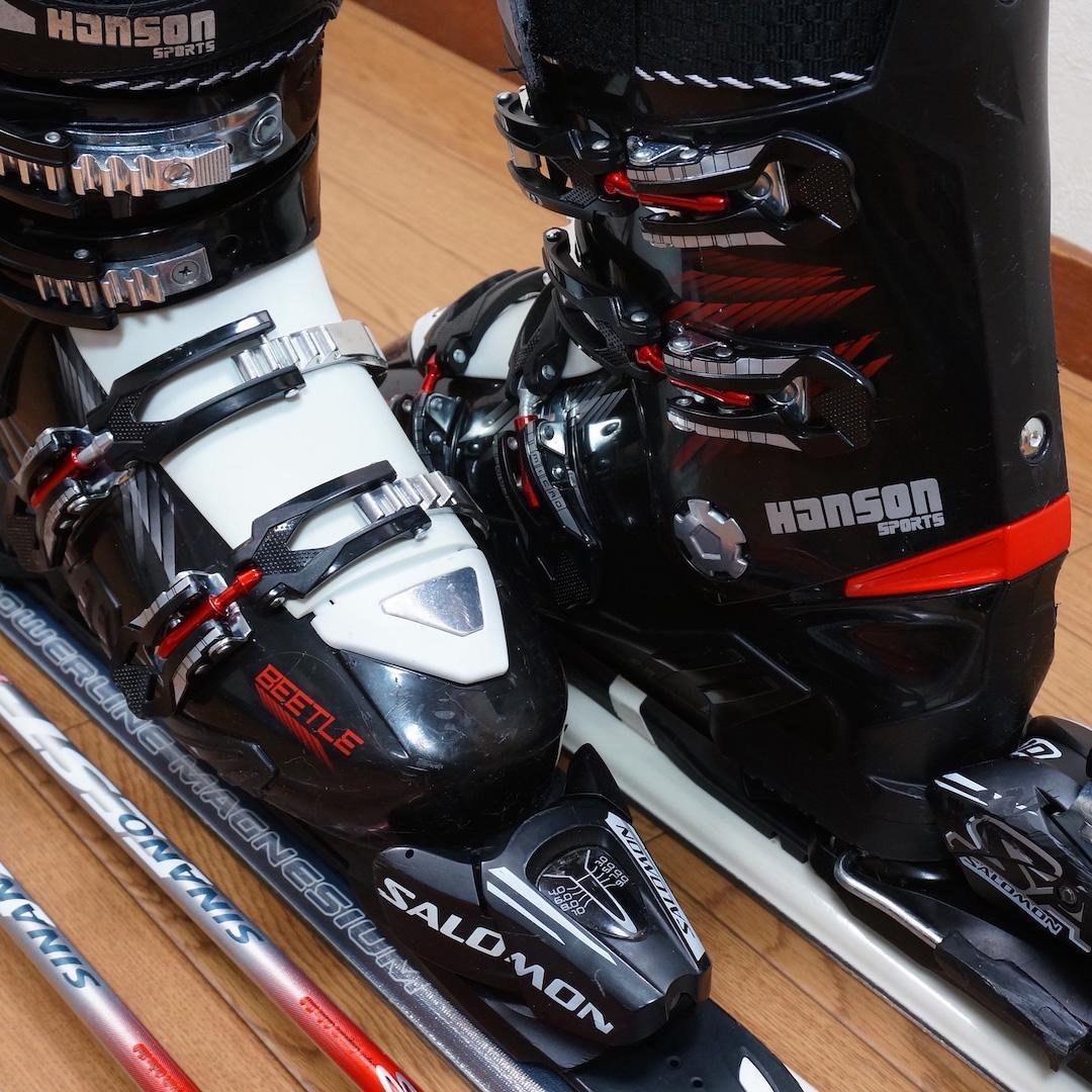 メンテ済 158cm靴27～27.5cm SALOMON スキーセット(160)