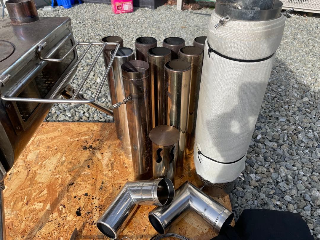 ステンレス3面ガラス薪ストーブ　スームルーム　テンマクwinnerwell風