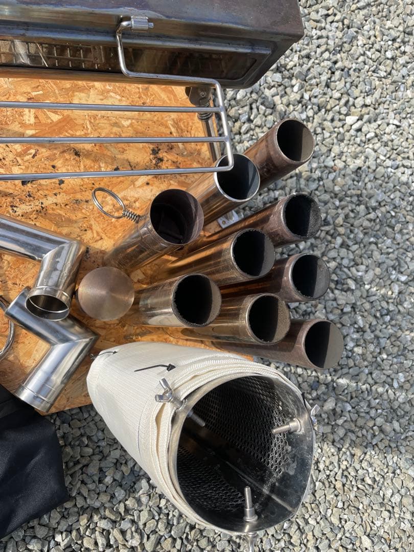 ステンレス3面ガラス薪ストーブ　スームルーム　テンマクwinnerwell風