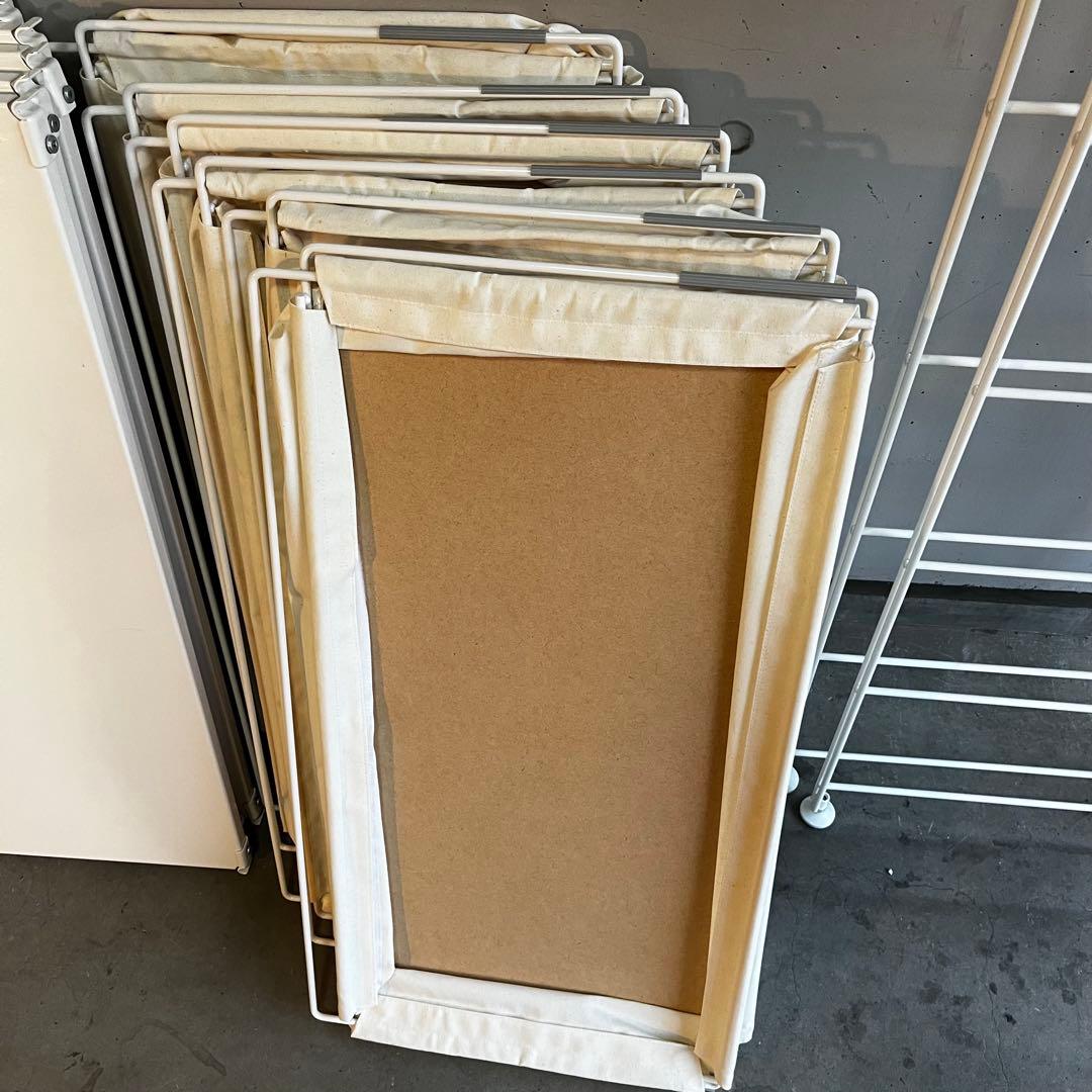 enfo★無印スチールユニットシェルフ・ワードローブ２セットバックパネル付