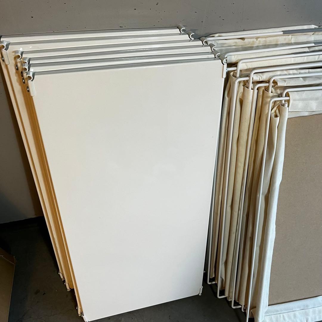 enfo★無印スチールユニットシェルフ・ワードローブ２セットバックパネル付