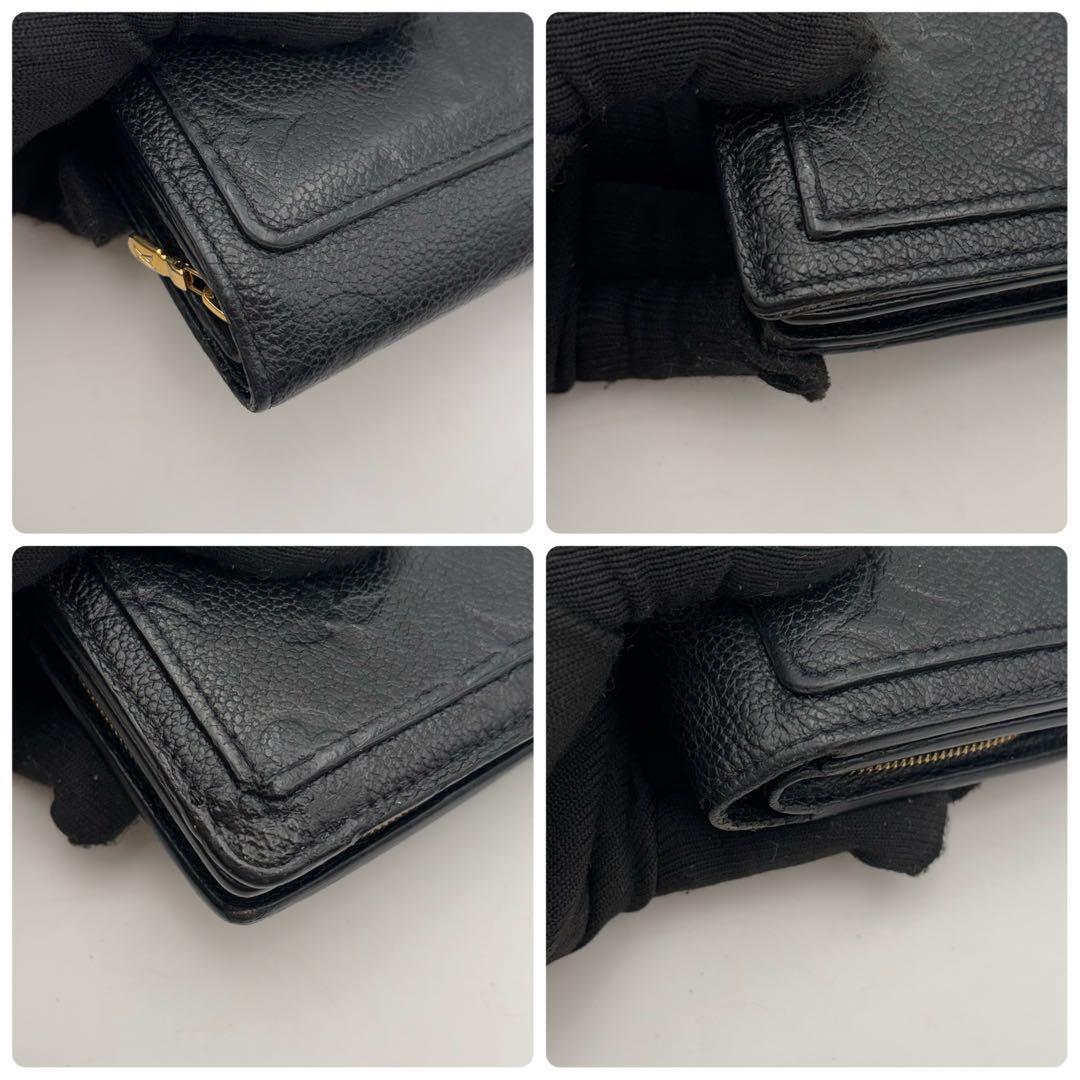 IC搭載　ヴィトン　ポルトフォイユ　クレア　アンプラント　ブラック