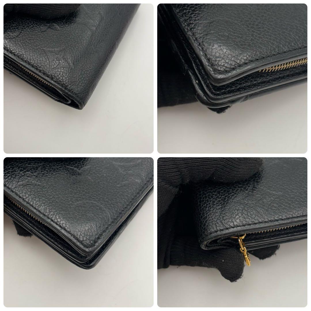 IC搭載　ヴィトン　ポルトフォイユ　クレア　アンプラント　ブラック