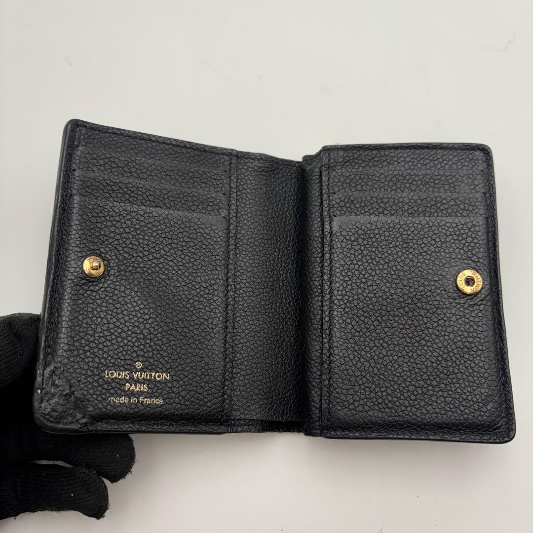 IC搭載　ヴィトン　ポルトフォイユ　クレア　アンプラント　ブラック