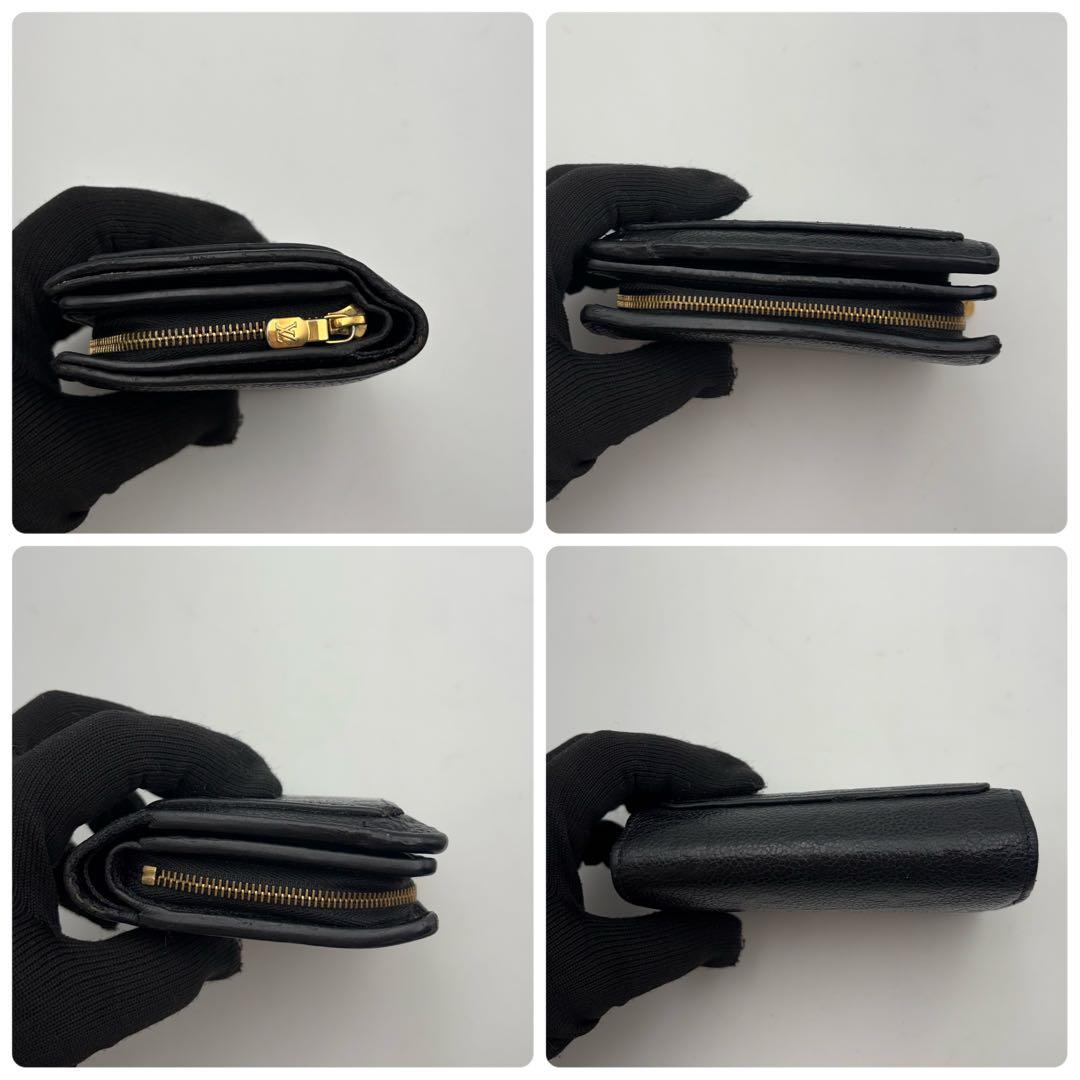 IC搭載　ヴィトン　ポルトフォイユ　クレア　アンプラント　ブラック