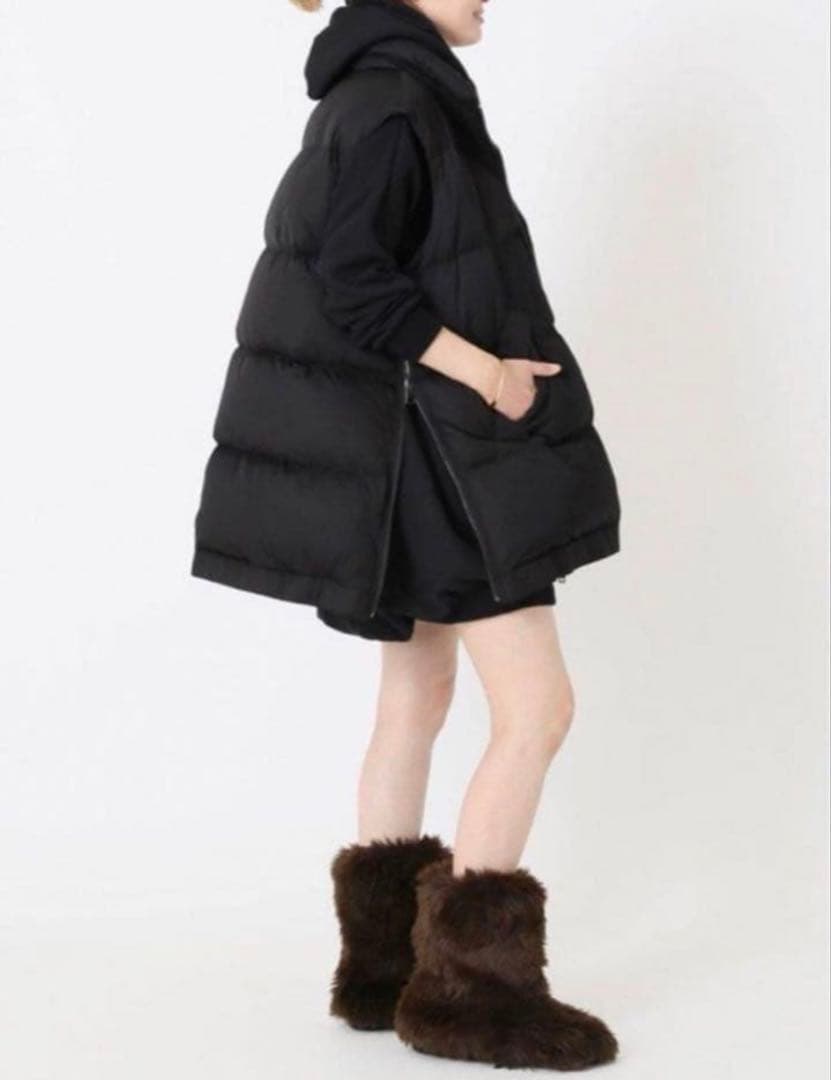 ドゥーズィエムクラス 別注 MY WHITE ダウンベスト　黒