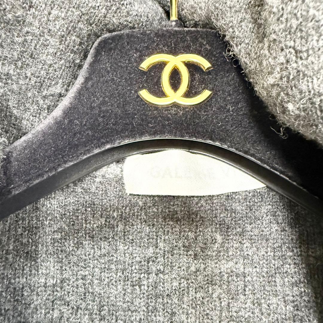 【美品✨】ギャルリーヴィーニットフードコート ガウンカーディガン 36