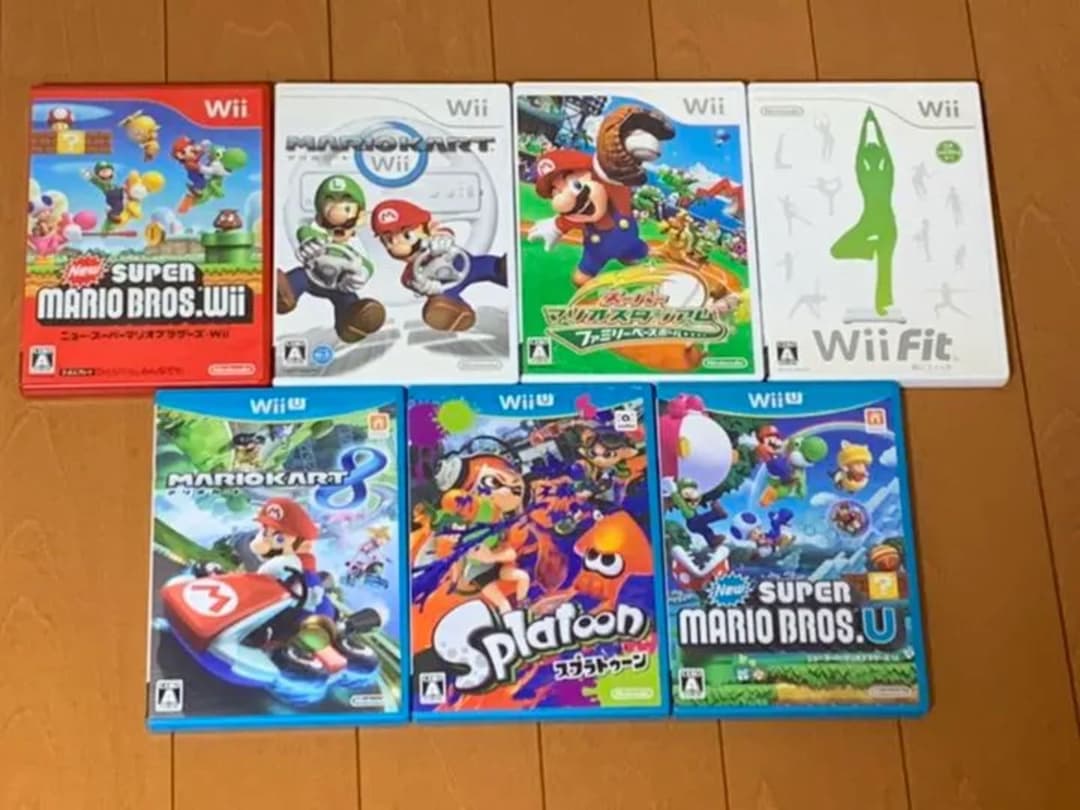WiiU(マリオメーカーダウンロード版)&Wii&WiiFITセット