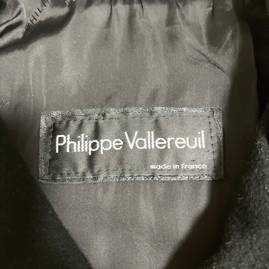 カシミヤコート philippe vallereuil　フランス製 アーガイル