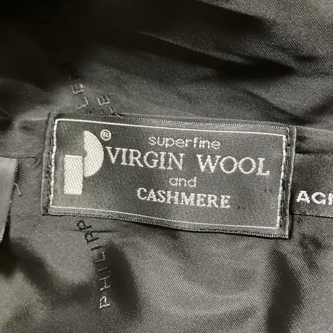 カシミヤコート philippe vallereuil　フランス製 アーガイル