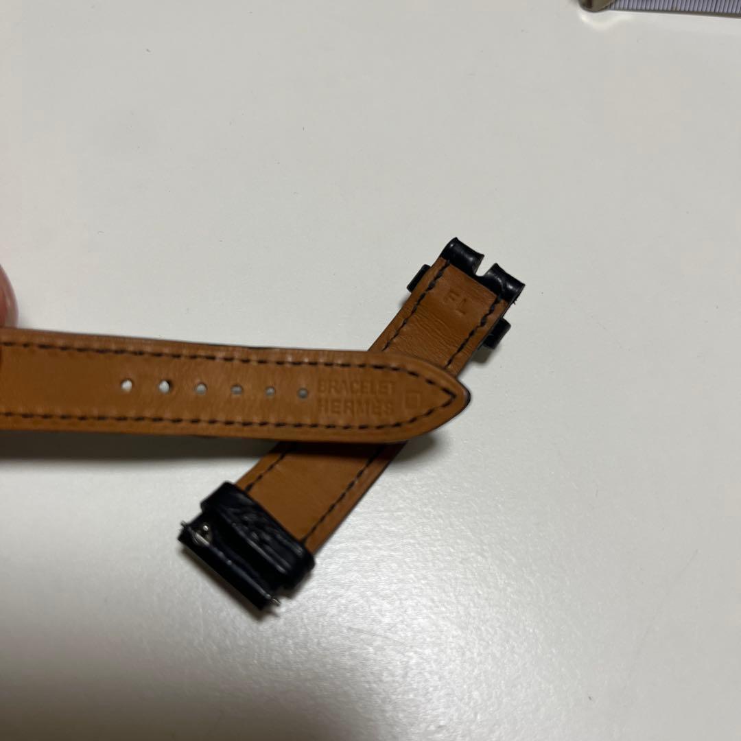 未使用　HERMES 時計　H ウォッチ　ベルト　ブラック