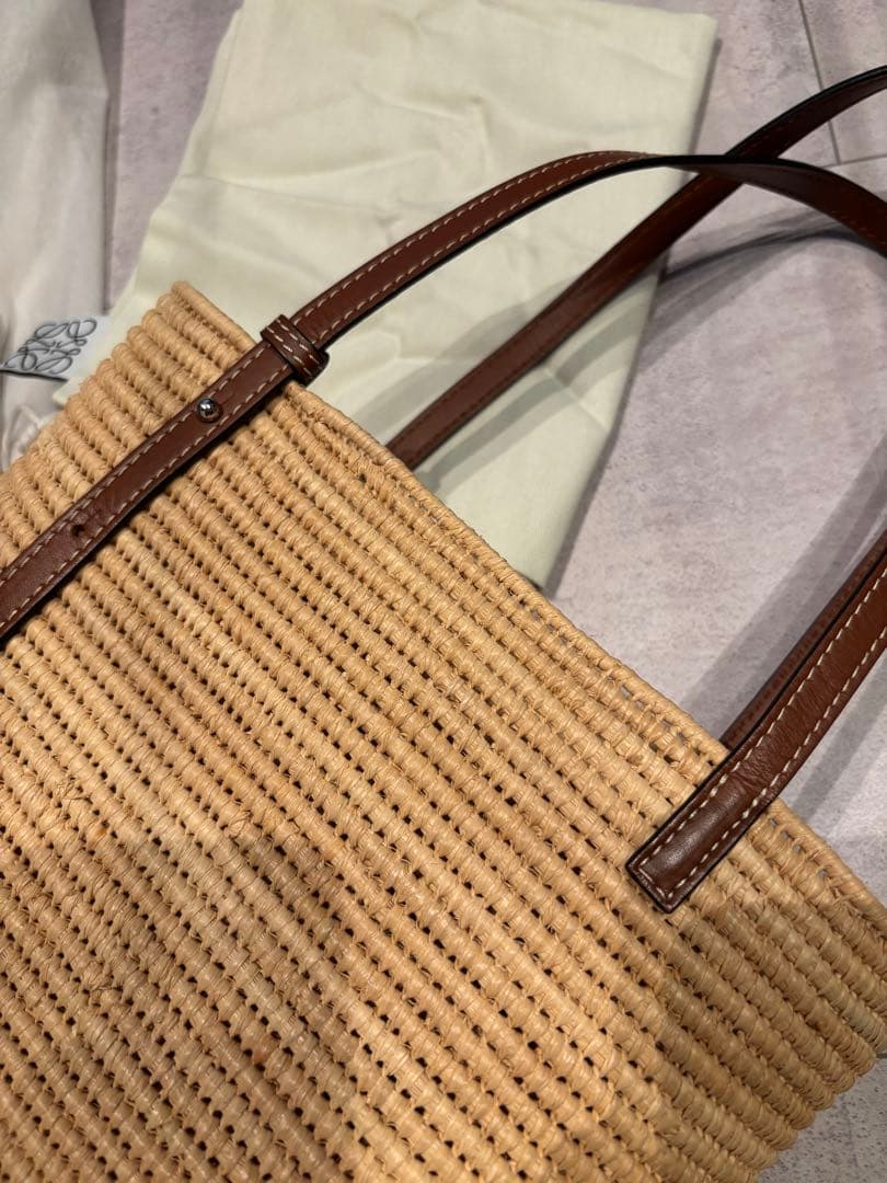 LOEWE カゴバッグ　スクエアバスケットバッグ