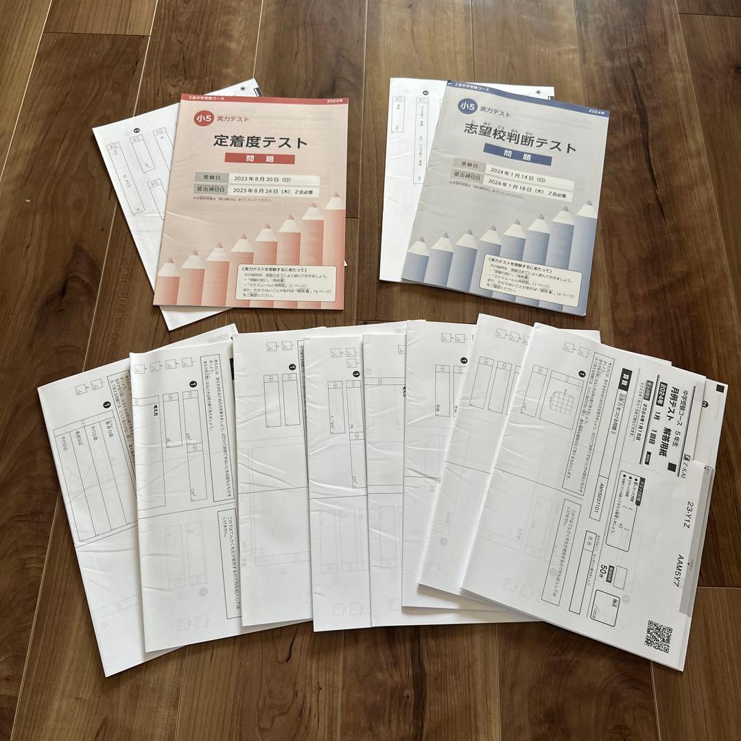 【未使用/Z会】エブリスタディ　アドバンスト　中学受験コース　小5