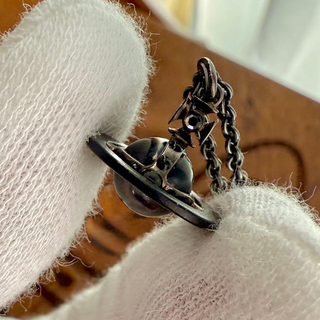 公式完売/未使用正規品 VivienneWestwoodプチ/黒サテライトオーブ